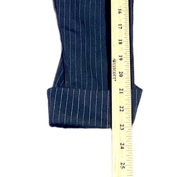 Linda Segal Jacket Womens 10 Pin Stripe Paisley Empire Short Lined Office VTG - Picture 9 of 16